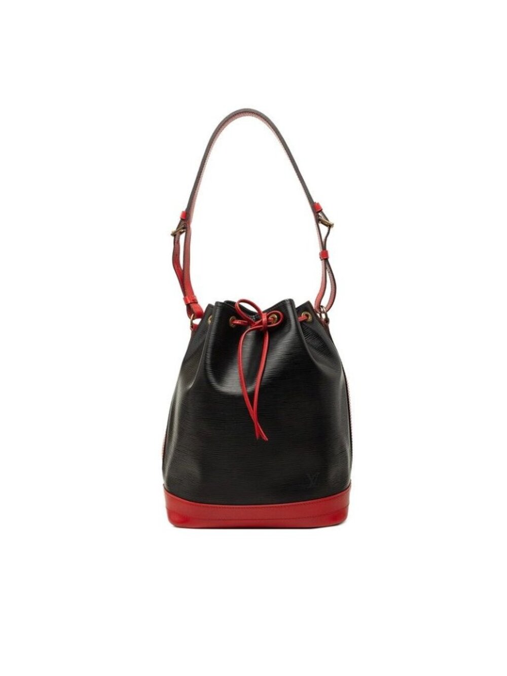 Louis Vuitton Epi Noe Bag Noir Castilian Red Leather